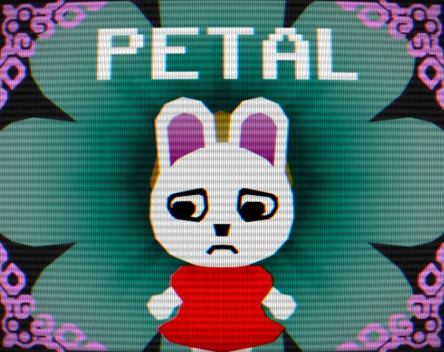 Petal cover art with Ana the white rabbit framed by flowers
